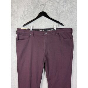True Nation Pants Mens 48x30 Red Straight Fit Stretch Chino Twill Casual Men New